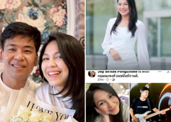 แห่ยินดี “จอย ศิริลักษณ์” เปิดตัวคบ “บี กฤษณะพงศ์” นักดนตรีมือเบส