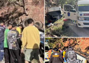 กอดกันร้องไห้ระงม! กระบะกลับบ้านปีใหม่ ลงโค้งเขาคอม้าคว่ำ ลูกทารก 4 เดือนเสียชีวิตสลด