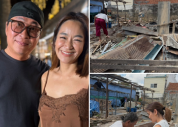 น้ำใจงาม! “เปิ้ล–จูน” ช่วยสร้างหลังคาบ้าน เยียวยาผู้ประสบภัยน้ำท่วมหาดใหญ่ เผยน้ำลดรันทดกว่าน้ำท่วม