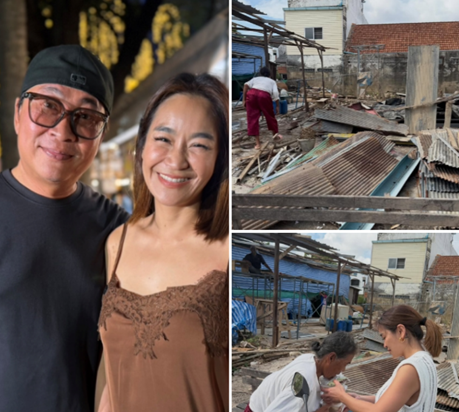 น้ำใจงาม! “เปิ้ล–จูน” ช่วยสร้างหลังคาบ้าน เยียวยาผู้ประสบภัยน้ำท่วมหาดใหญ่ เผยน้ำลดรันทดกว่าน้ำท่วม