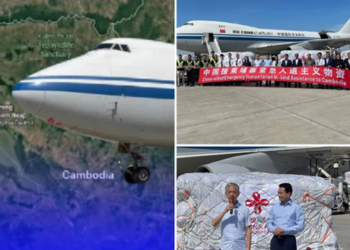 จีนชี้แจงแล้ว! เครื่องบินขนส่งสินค้าขนาดใหญ่ บินเข้าพนมเปญมาทำอะไร? กระแสสงสัยสะพัด