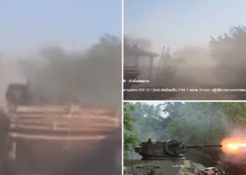 อย่างเดือด! “ทหารไทย” เปิดฉากรุก ส่งยานเกราะ BTR-3E1 ติดปืน 30 มม. ปะทะฐานกัมพูชา บ้านตาพระยา–บึงตะกวน