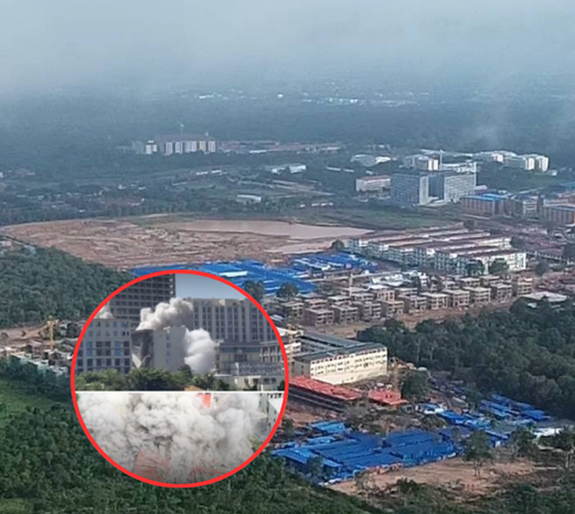 สแกมเมอร์ย้ายฐานโผล่ กัมพูชา อีก หลัง เมียนมา บึ้มตึกพินาศ