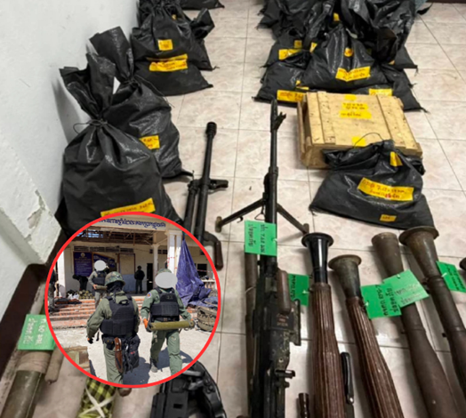 ช็อกชายแดน! ทหารช่าง นย. บุกเคลียร์พื้นที่ กาสิโนทมอดา ผงะเจอ คลังแสงกัมพูชา ซุกอาวุธสงครามเพียบ