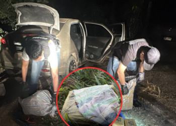 รวบ 2 หนุ่มเชียงราย ลอบขนยาบ้า 6 แสนเม็ด ซุกใต้สะพาน แม่น้ำกก