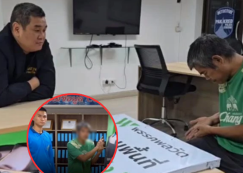 รวบแล้ว “หนุ่มไร้บ้าน” อาละวาดทำลายป้ายหาเสียงผู้สมัคร สส. กลาง นนทบุรี