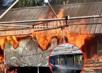 ชาร์จพาวเวอร์แบงก์ทิ้งไว้ ไฟไหม้ที่พักวงหมอลำชื่อดัง เผาวอดทั้งหลัง