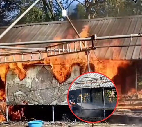 ชาร์จพาวเวอร์แบงก์ทิ้งไว้ ไฟไหม้ที่พักวงหมอลำชื่อดัง เผาวอดทั้งหลัง