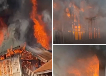 ไฟไหม้บ้านทรงไทยไม้สัก มูลค่า 3 ล้านบาท วอดทั้งหลัง