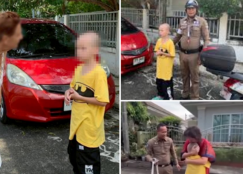 ชื่นชม! รอง สว.จร.สภ.วิชิต พบเด็กชายชาว รัสเซีย เดินหลงลำพัง พาพากลับบ้านไกลกว่า 6 กม. ปลอดภัย