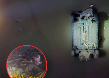 นาทีชีวิตทหารหนุ่มวัย 31 รถพลิกคว่ำจมน้ำหวิดดับ กู้ภัย-ชาวบ้านโร่ช่วยออกมาได้